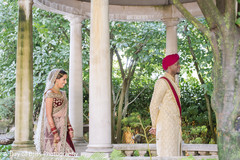 Indian bride and groom romantic first glance. Indian bride and groom romantic first glance.