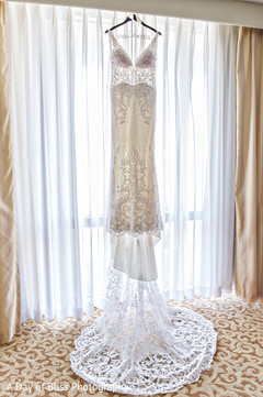 Maharani's gown hanging before the ceremony Maharani's gown hanging before the ceremony