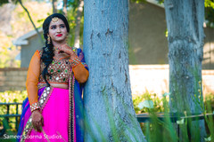 See this beautiful Indian bride wearing the colorful lengha See this beautiful Indian bride wearing the colorful lengha