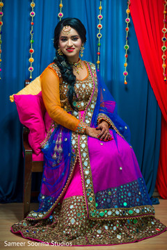 Colorful lengha used by the Indian bride Colorful lengha used by the Indian bride