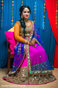 Colorful lengha used by Indian bride Colorful lengha used by Indian bride