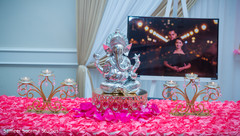 Statue of Ganesha at the Indian wedding reception Statue of Ganesha at the Indian wedding reception