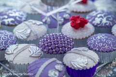 Close up details of the delicious cupcakes Close up details of the delicious cupcakes