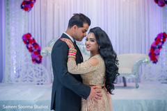 Indian newlyweds having their first dance capture Indian newlyweds having their first dance capture