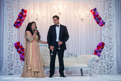 Indian bride delivering a message for the groom Indian bride delivering a message for the groom