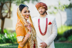Lovely Indian bride and groom's first look capture. Lovely Indian bride and groom's first look capture.