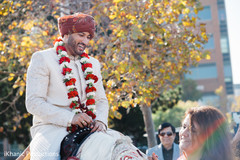 Elegant Indian groom riding baraat white horse. Elegant Indian groom riding baraat white horse.