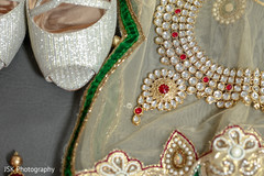 Elegant Indian bridal Polki necklace choker and shoes. Elegant Indian bridal Polki necklace choker and shoes.