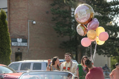 Lovely capture of Indian groom at his baraat celebration. Lovely capture of Indian groom at his baraat celebration.