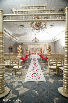 Stunning Indian wedding ceremony golden decoration. Stunning Indian wedding ceremony golden decoration.