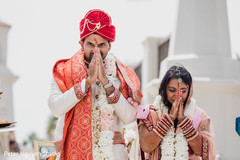 Spiritual moment of Indian couple Spiritual moment of Indian couple