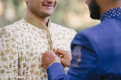 Special guest and Indian groom at prior to the ceremony Special guest and Indian groom at prior to the ceremony