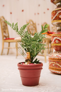 Floral arrangements at the reception venue Floral arrangements at the reception venue