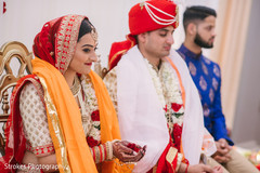 Spiritual moment of the Indian newlyweds Spiritual moment of the Indian newlyweds