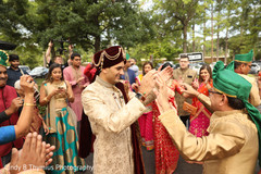 Indian groom's baraat procession. Indian groom's baraat procession.
