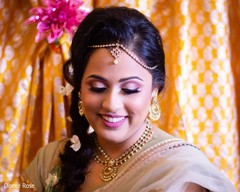 Gorgeous Indian bride at her mehndi party. Gorgeous Indian bride at her mehndi party.
