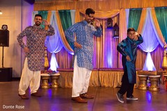Upbeat Indian groomsmen dance performance. Upbeat Indian groomsmen dance performance.