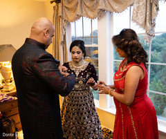Indian bride getting ready for ceremony. Indian bride getting ready for ceremony.