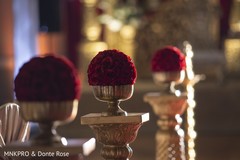 Incredible Indian wedding red roses decoration. Incredible Indian wedding red roses decoration.