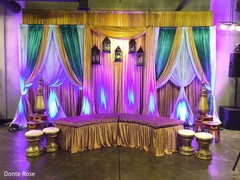 Wonderful Indian sangeet stage decoration. Wonderful Indian sangeet stage decoration.
