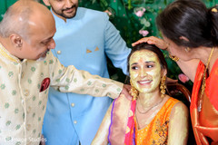 Stunning Indian bride during the Haldi ceremony Stunning Indian bride during the Haldi ceremony