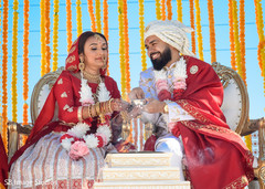 Raja and Maharani during the rituals Raja and Maharani during the rituals