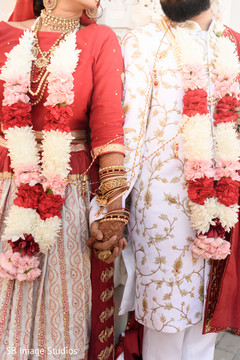Ravishing couple holding hands Ravishing couple holding hands