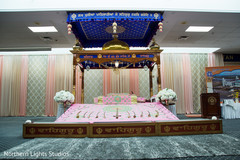 Incredible Indian Sikhism wedding ceremony decor. Incredible Indian Sikhism wedding ceremony decor.