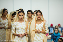 Lovely Indian bridesmaids entrance to ceremony. Lovely Indian bridesmaids entrance to ceremony.