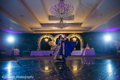 Indian newlyweds having their first dance Indian newlyweds having their first dance