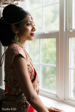 Beautiful Maharani looking through the window Beautiful Maharani looking through the window