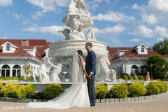 See this beautiful capture of Indian bride and groom outdoors See this beautiful capture of Indian bride and groom outdoors