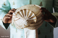 Elegant Indian groom's turban. Elegant Indian groom's turban.