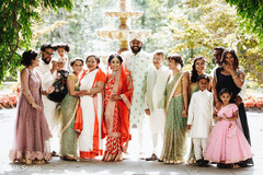 Indian lovebirds posing with family capture. Indian lovebirds posing with family capture.