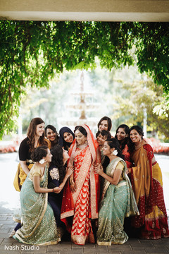 Outdoor themed indian bride with bridesmaids photo session Outdoor themed indian bride with bridesmaids photo session