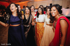 Joyful Indian bridesmaid at reception party. Joyful Indian bridesmaid at reception party.