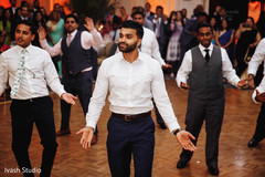 Indian groomsmen at reception dance choreography. Indian groomsmen at reception dance choreography.