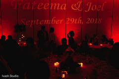 Stunning Indian wedding reception personalized lights. Stunning Indian wedding reception personalized lights.