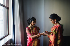 Indian bride getting her bangles on. Indian bride getting her bangles on.