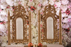 Impressive Indian wedding mandap seats decor. Impressive Indian wedding mandap seats decor.