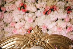 Marvelous Indian wedding golden seats decor. Marvelous Indian wedding golden seats decor.