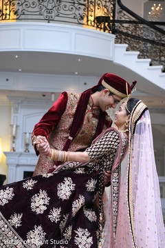 Indian bride and groom tender moment. Indian bride and groom tender moment.