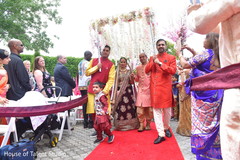 Marvelous capture of Indian bride's entrance to ceremony. Marvelous capture of Indian bride's entrance to ceremony.