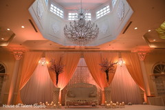Dreamy Indian wedding reception stage decoration. Dreamy Indian wedding reception stage decoration.