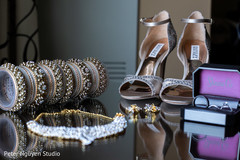 Wonderful capture of Indian bridal jewelry and shoes. Wonderful capture of Indian bridal jewelry and shoes.