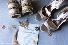 Incredible capture of Indian bridal jewelry, shoes and invitation. Incredible capture of Indian bridal jewelry, shoes and invitation.