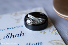 Stunning Indian bridal engagement ring and wedding band. Stunning Indian bridal engagement ring and wedding band.