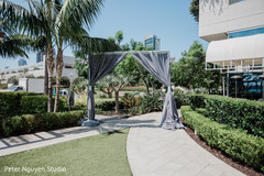 Indian wedding ceremony entrance draping decoration. Indian wedding ceremony entrance draping decoration.