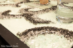 Indian wedding crystals table decor. Indian wedding crystals table decor.
