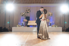 Indian lovebirds having their first dance. Indian lovebirds having their first dance.